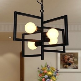 Lampada a sospensione in metallo con pittura country vintage per garage