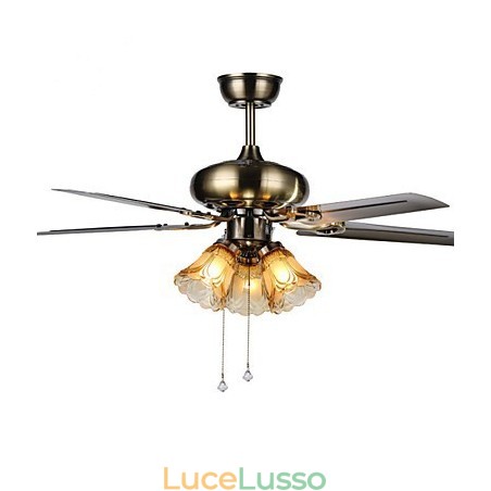Ventilatori da soffitto Luxe Eco Ventilatore da soffitto moderno con luce Pale da 42 pollici Finitura in acciaio spazzolato Ventilatori da soffitto Luxe Eco Ventilatore da soffitto moderno con luce Pale da 42 pollici Finitura in acciaio spazzolato