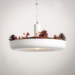 Lampada a sospensione decorativa moderna e contemporanea in bianco puro, design familiare
