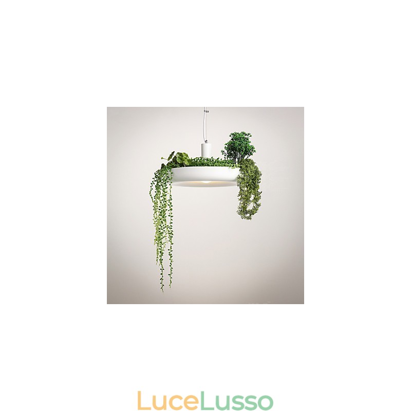 Lampada a sospensione decorativa moderna e contemporanea in bianco puro, design familiare
