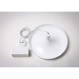 Lampada a sospensione decorativa moderna e contemporanea in bianco puro, design familiare