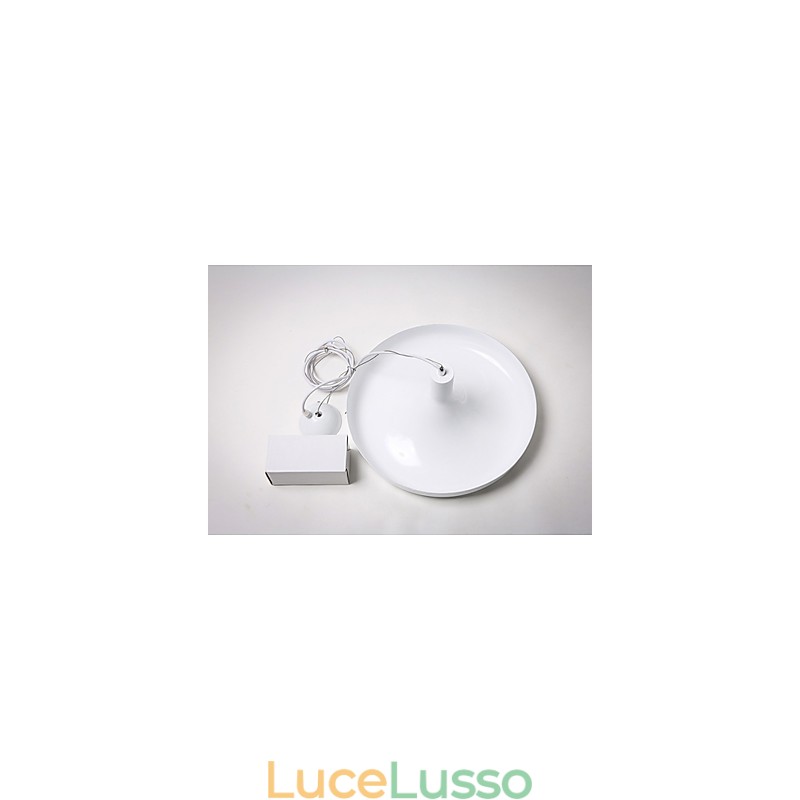 Lampada a sospensione decorativa moderna e contemporanea in bianco puro, design familiare