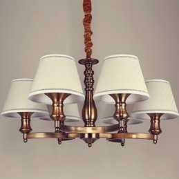 Lampadario in metallo elettroplaccato in stile rustico Lodge Vintage Mini