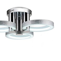Lampadario moderno argento 3 luci