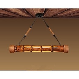 Lampadario in bambù intagliato decorativo Coffee Garden