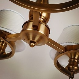 Lampadario in metallo elettroplaccato in stile rustico Lodge Vintage Mini