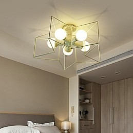 Lampada a sospensione in metallo con verniciatura vintage country da 3 W per garage