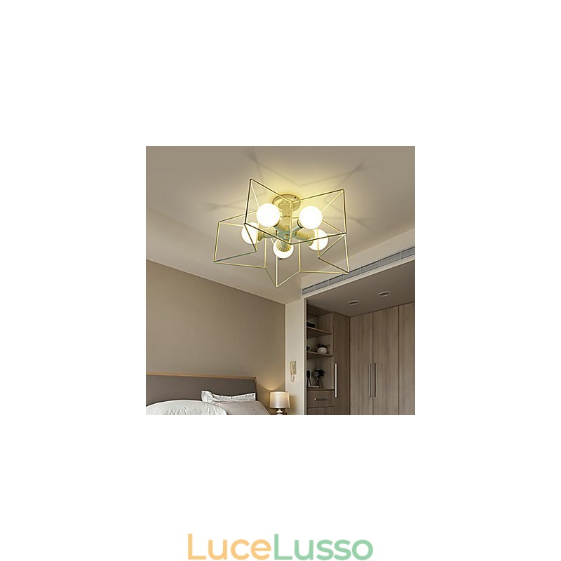 Lampada a sospensione in metallo con verniciatura vintage country da 3 W per garage