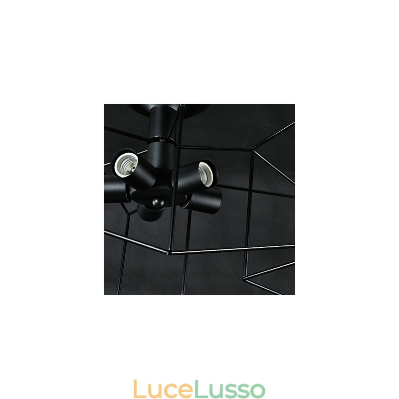 Lampada a sospensione in metallo con verniciatura vintage country da 3 W per garage
