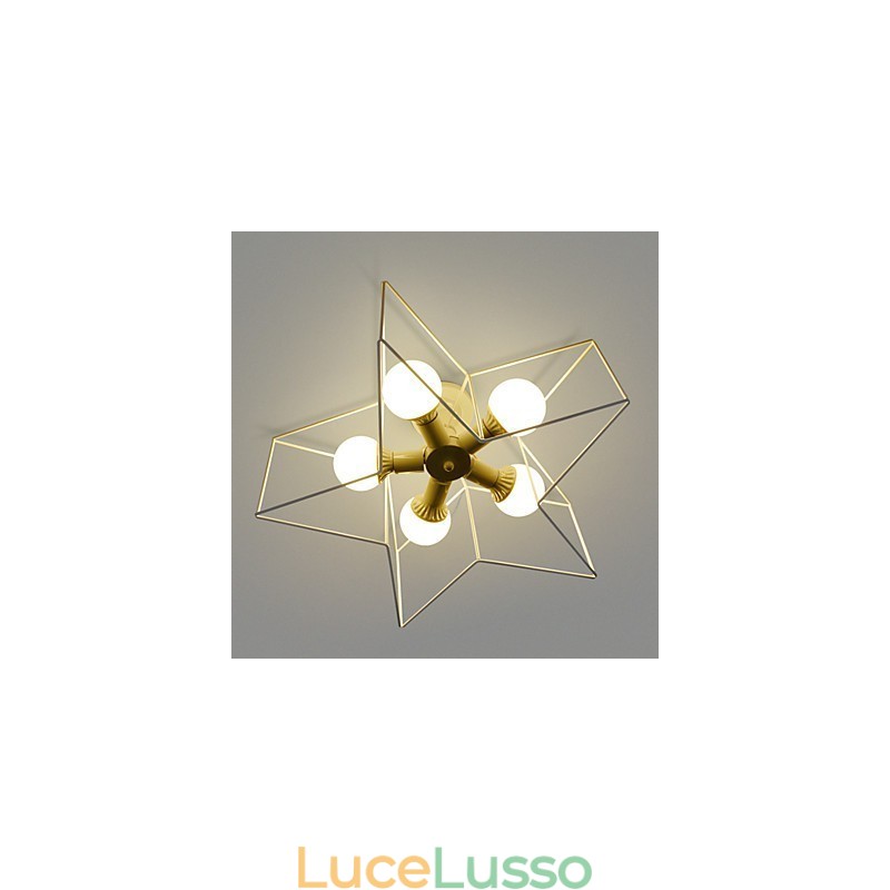 Lampada a sospensione in metallo con verniciatura vintage country da 3 W per garage