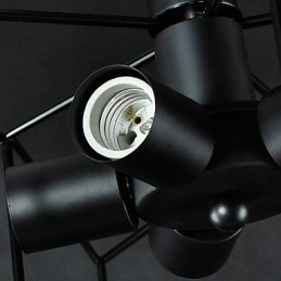 Lampada a sospensione in metallo con verniciatura vintage country da 3 W per garage