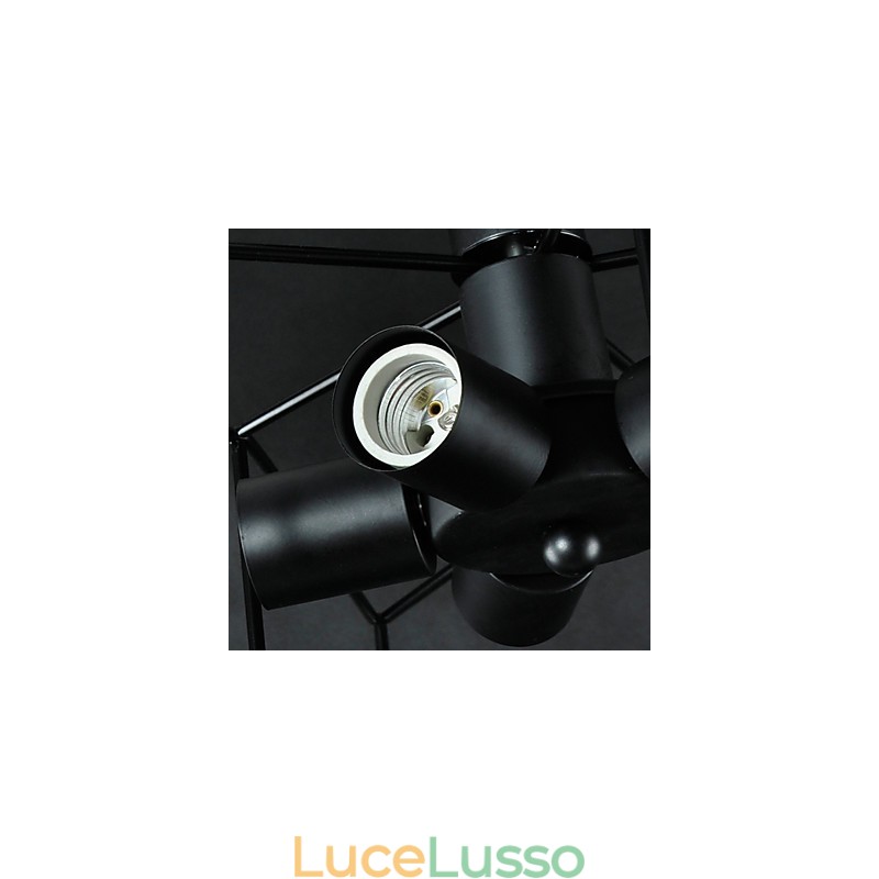 Lampada a sospensione in metallo con verniciatura vintage country da 3 W per garage