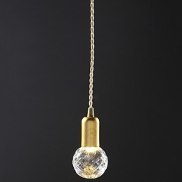Lampada a sospensione moderna contemporanea in stile mini vintage in metallo dorato
