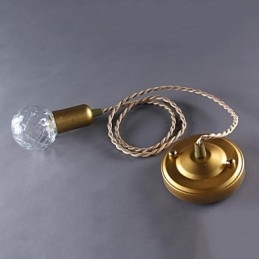 Lampada a sospensione moderna contemporanea in stile mini vintage in metallo dorato