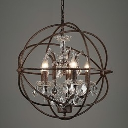 Lampadario Cristallo Tradizionale Classico Metallo