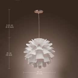 Lampada a sospensione moderna e contemporanea con globo retrò dipinto