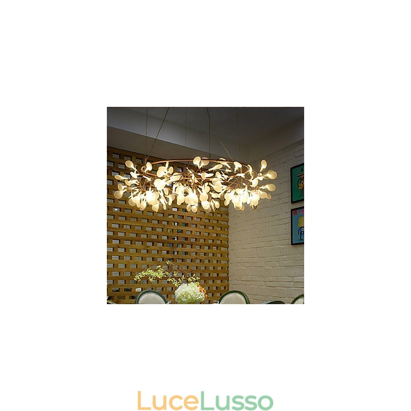 Lampadario in metallo ottone anticato Country Designers