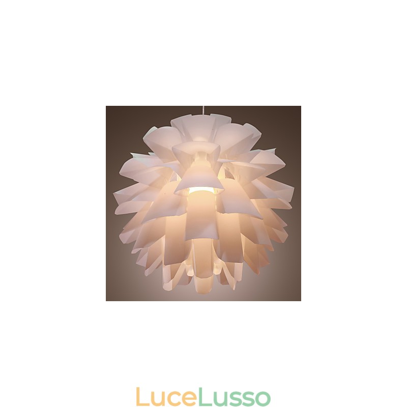 Lampada a sospensione moderna e contemporanea con globo retrò dipinto