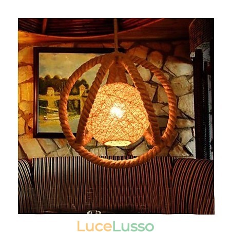 Il lampadario Retro Industrial Wind corda Il lampadario Retro Industrial Wind corda