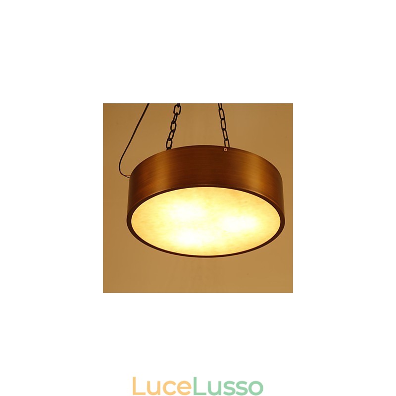 Lampadario vintage americano Lampadario a tamburo