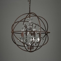 Lampadario Cristallo Tradizionale Classico Metallo