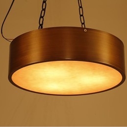 Lampadario vintage americano Lampadario a tamburo