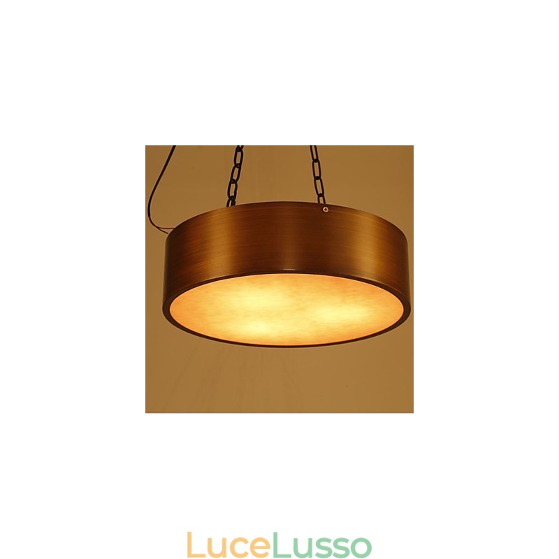 Lampadario vintage americano Lampadario a tamburo