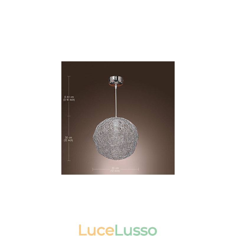 Lampada a sospensione moderna contemporanea Globe Mini Style Chrome