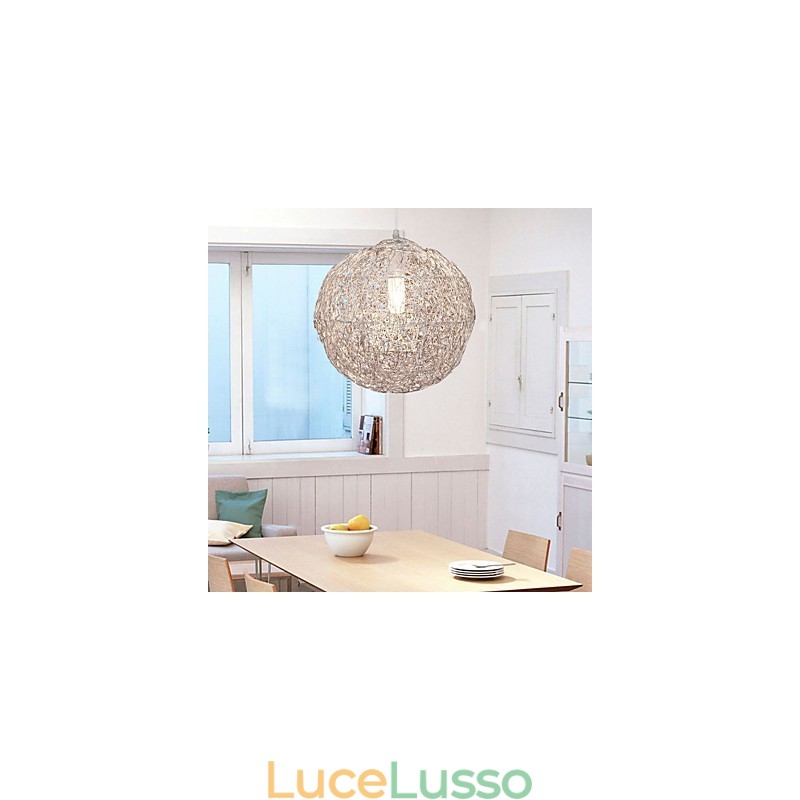 Lampada a sospensione moderna contemporanea Globe Mini Style Chrome