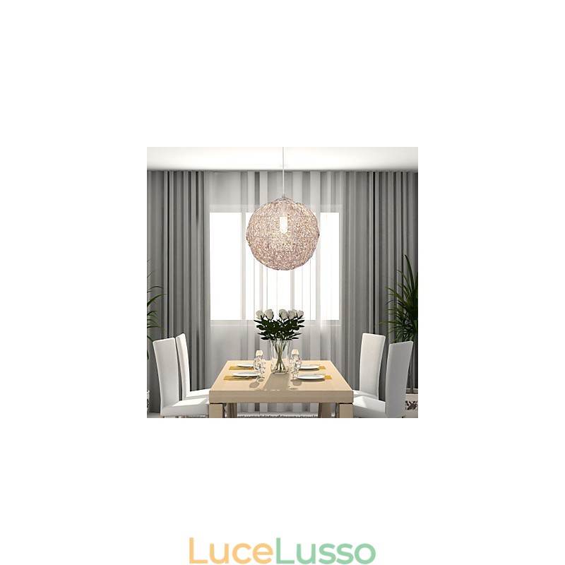 Lampada a sospensione moderna contemporanea Globe Mini Style Chrome