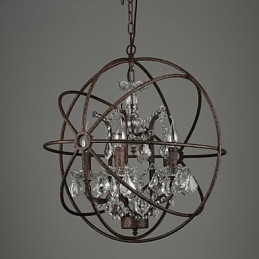 Lampadario Cristallo Tradizionale Classico Metallo