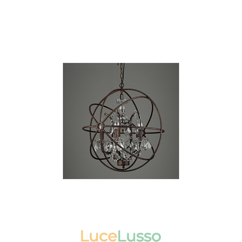 Lampadario Cristallo Tradizionale Classico Metallo