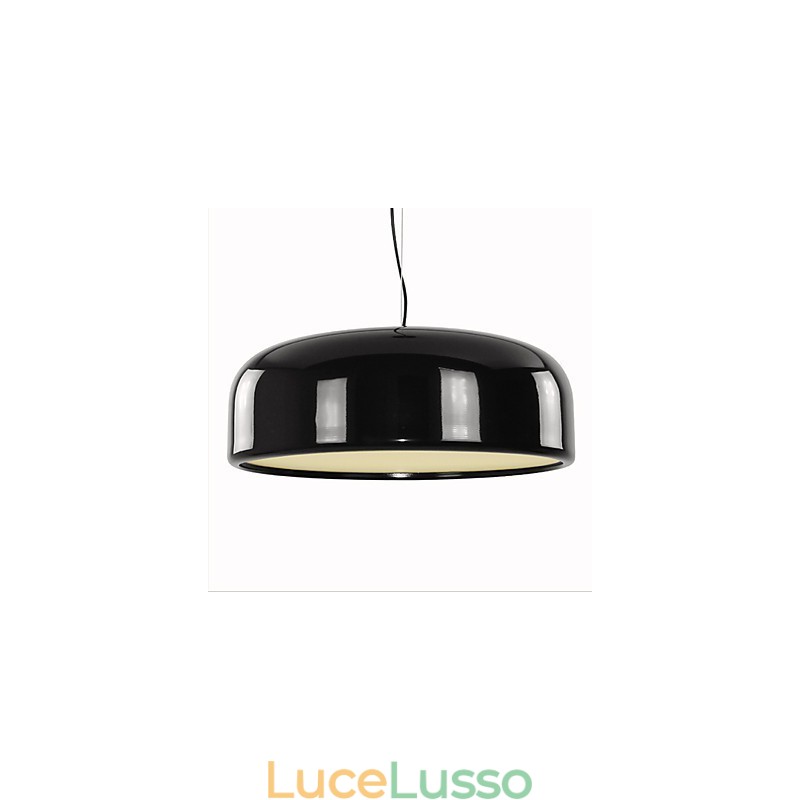 Lampada a sospensione con dipinto a ciotola retrò