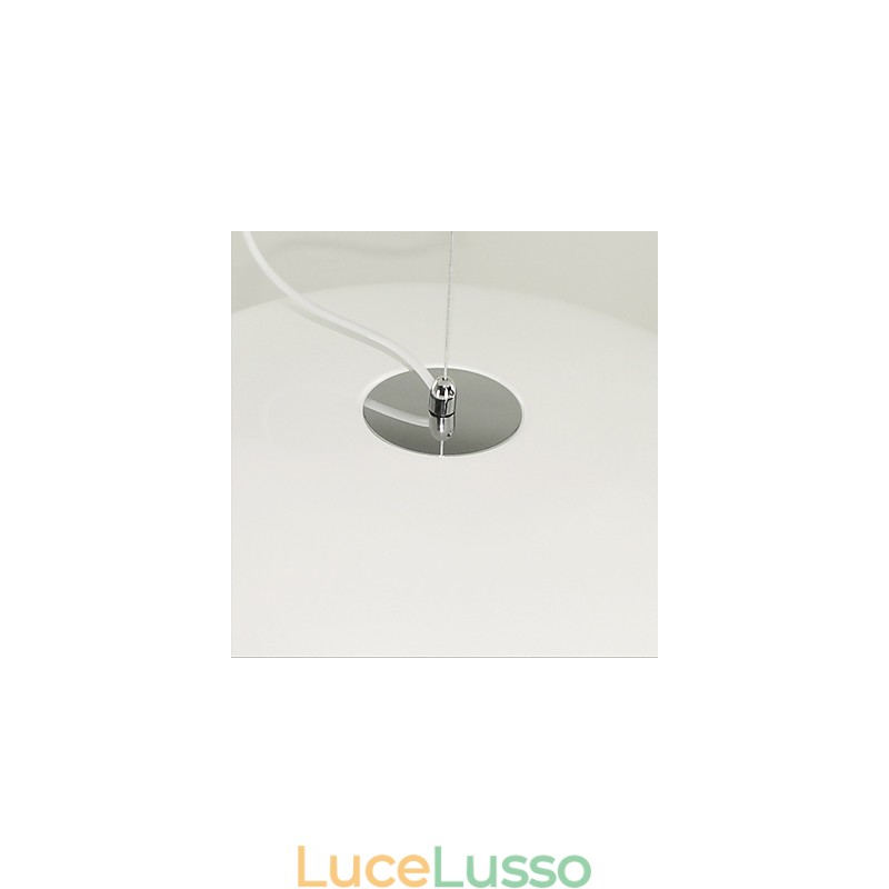 Lampada a sospensione con dipinto a ciotola retrò