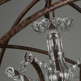 Lampadario Cristallo Tradizionale Classico Metallo