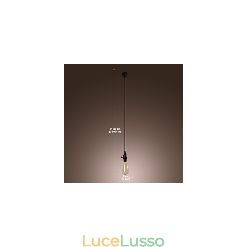 Lampada a sospensione in stile mini vintage classico tradizionale