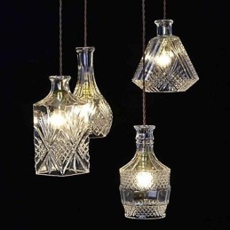 Lampadario in metallo in stile moderno e contemporaneo mini