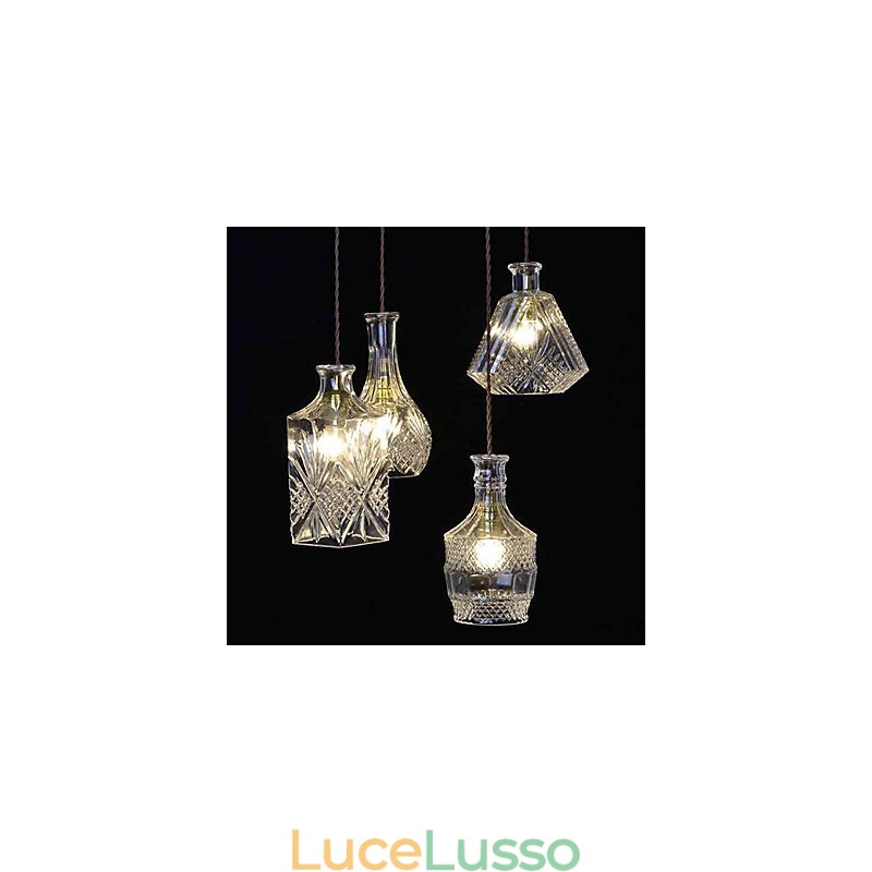 Lampadario in metallo in stile moderno e contemporaneo mini