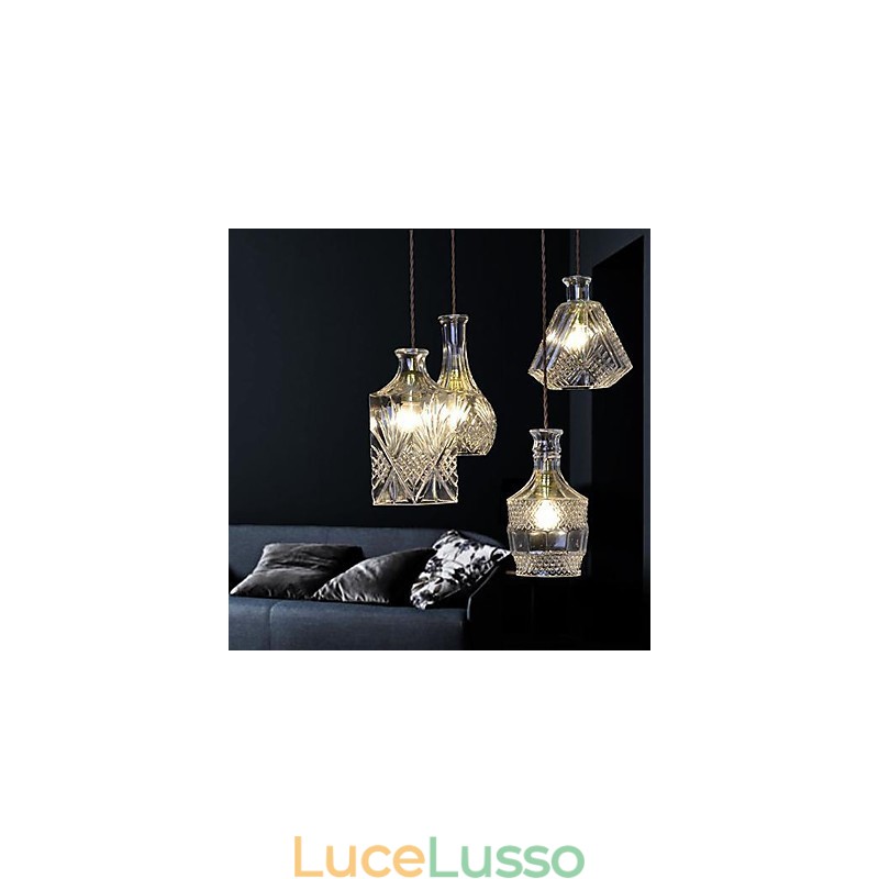 Lampadario in metallo in stile moderno e contemporaneo mini