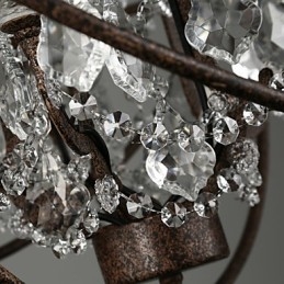 Lampadario Cristallo Tradizionale Classico Metallo