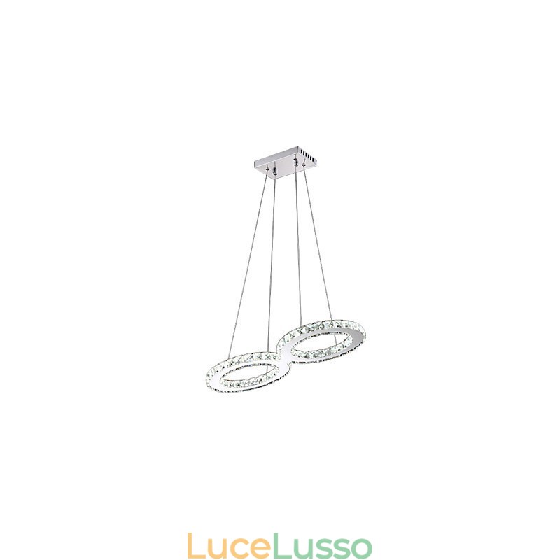 Lampadario a sospensione in cristallo per soffitto