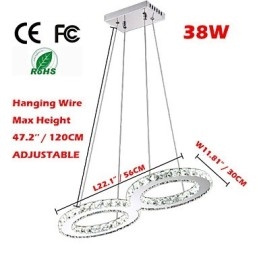 Lampadario a sospensione in cristallo per soffitto
