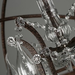 Lampadario Cristallo Tradizionale Classico Metallo