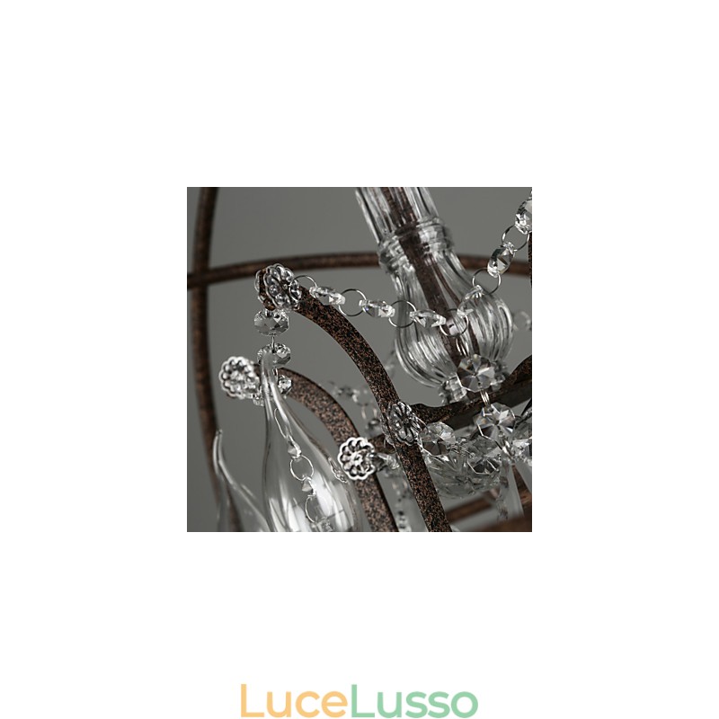 Lampadario Cristallo Tradizionale Classico Metallo