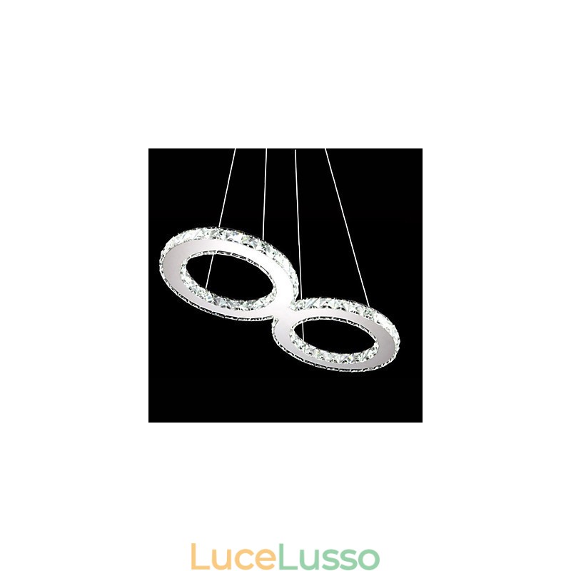 Lampadario a sospensione in cristallo per soffitto