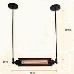 Lampadario retrò Loft Lampada a sospensione Lampada classica vintage Lampada in metallo country