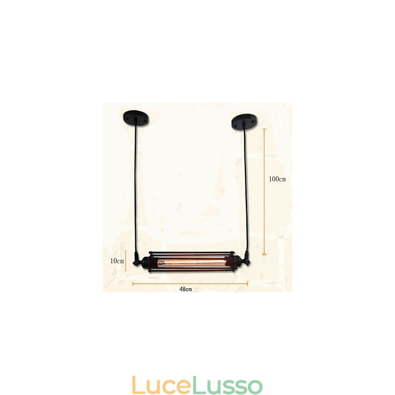 Lampadario retrò Loft Lampada a sospensione Lampada classica vintage Lampada in metallo country