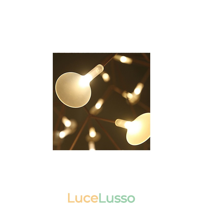 Lampadario in metallo ottone anticato Country Designers