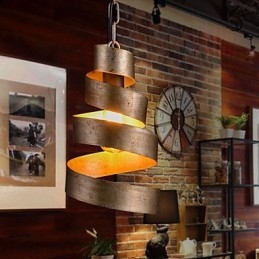 Lampadario in ferro retrò, moderno, minimalista, in stile industriale