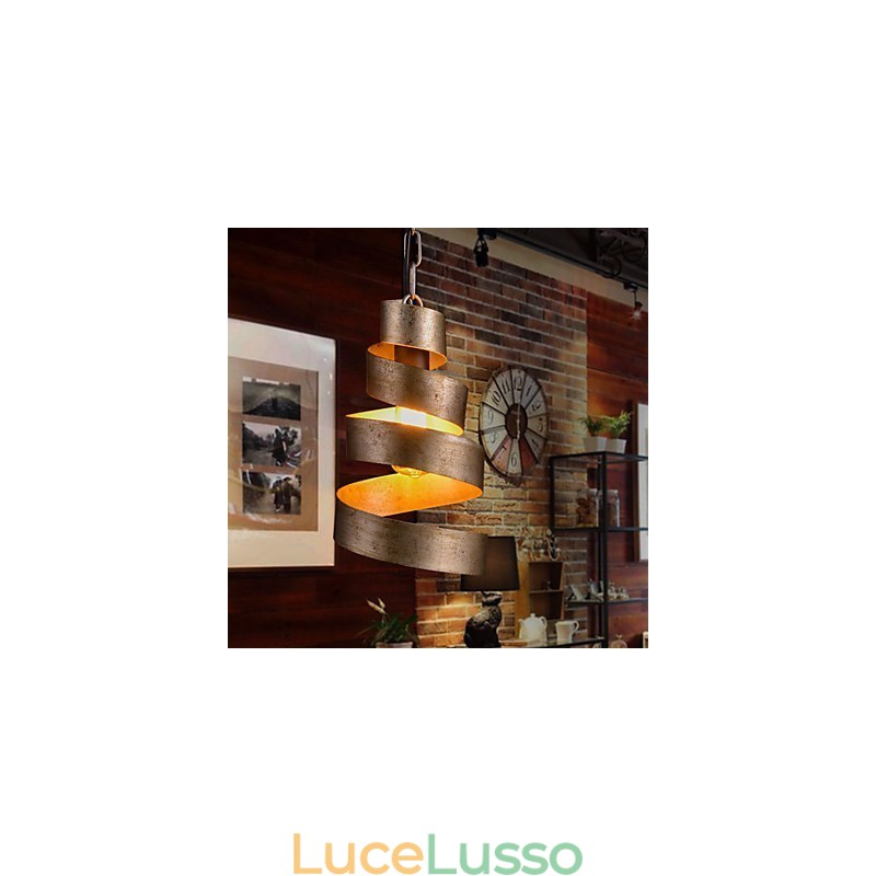 Lampadario in ferro retrò, moderno, minimalista, in stile industriale